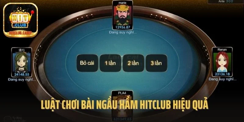Luật chơi bài ngầu hầm hitclub hiệu quả