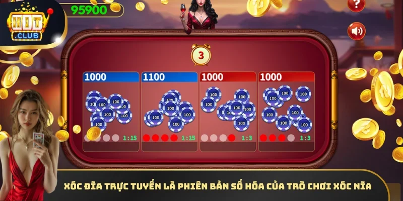 Xóc Đĩa trực tuyến là phiên bản số hóa của trò chơi Xóc Nĩa